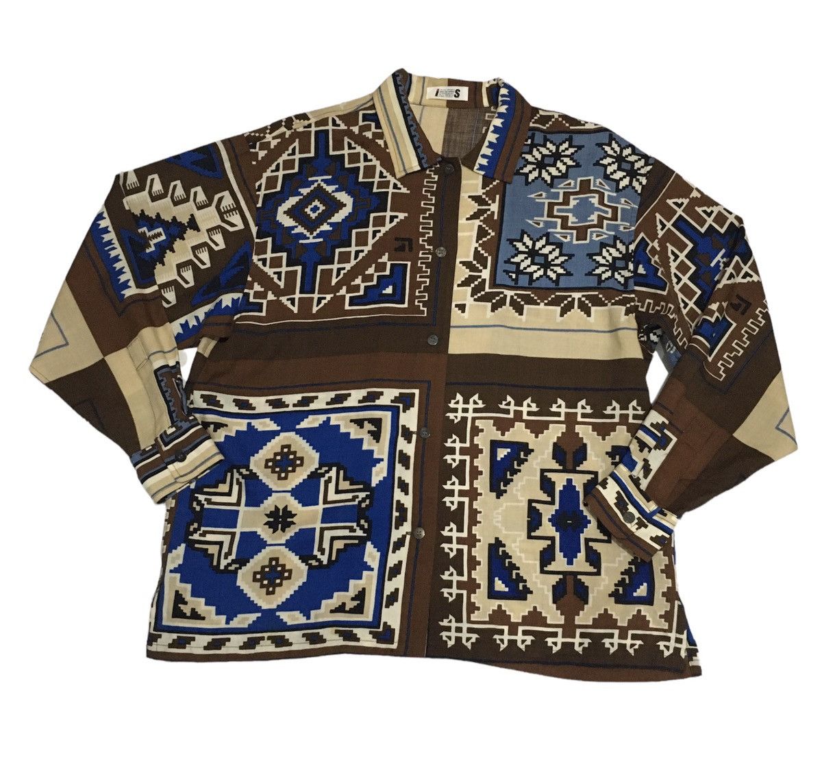🔥STEALS🔥IS Aztec Design Long Sleeve Shirt