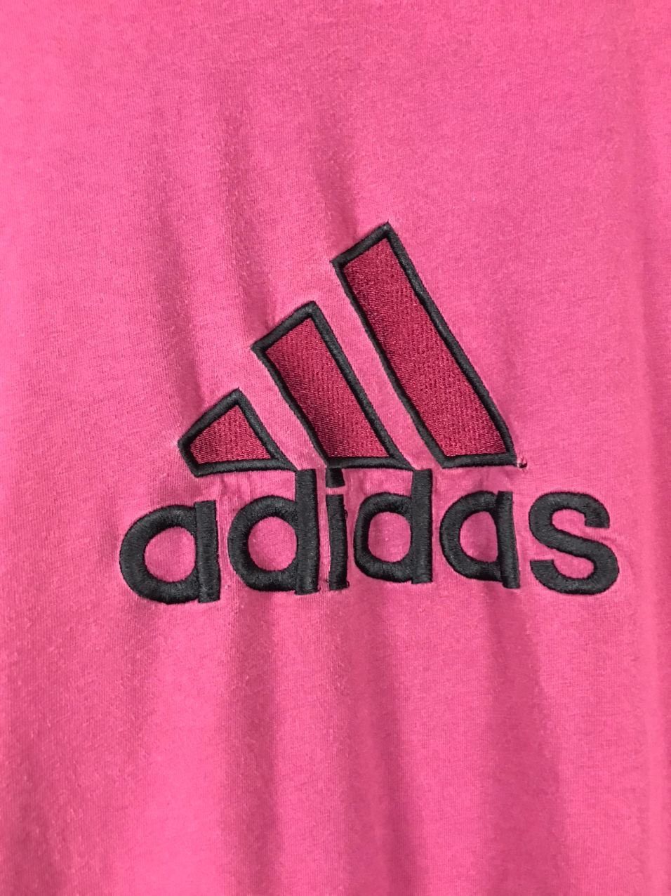 Adidas Adidas big logo streetwear sportwear tee Size US L / EU 52-54 / 3 - 3 Thumbnail