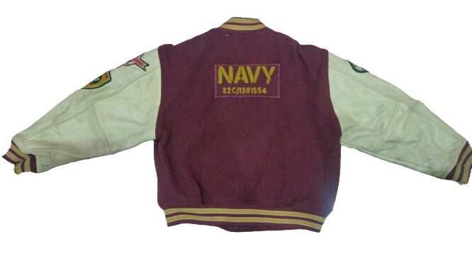 Vintage OLD LEATHER BLOUSE MILITARY VARSITY JACKET Size US L / EU 52-54 / 3 - 2 Thumbnail