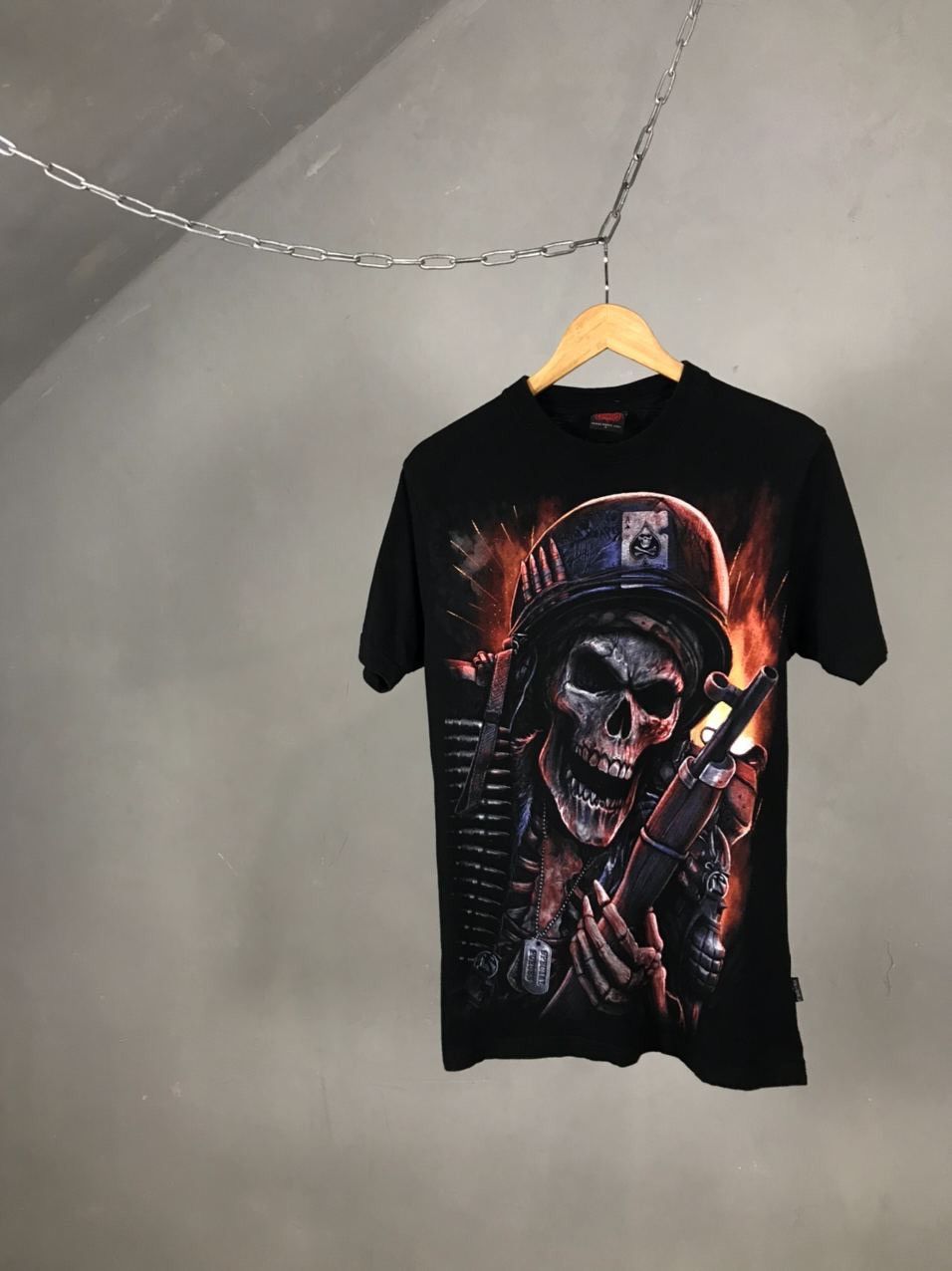 Vintage Vintage skull skeleton rock tee Size US S / EU 44-46 / 1 - 1 Thumbnail