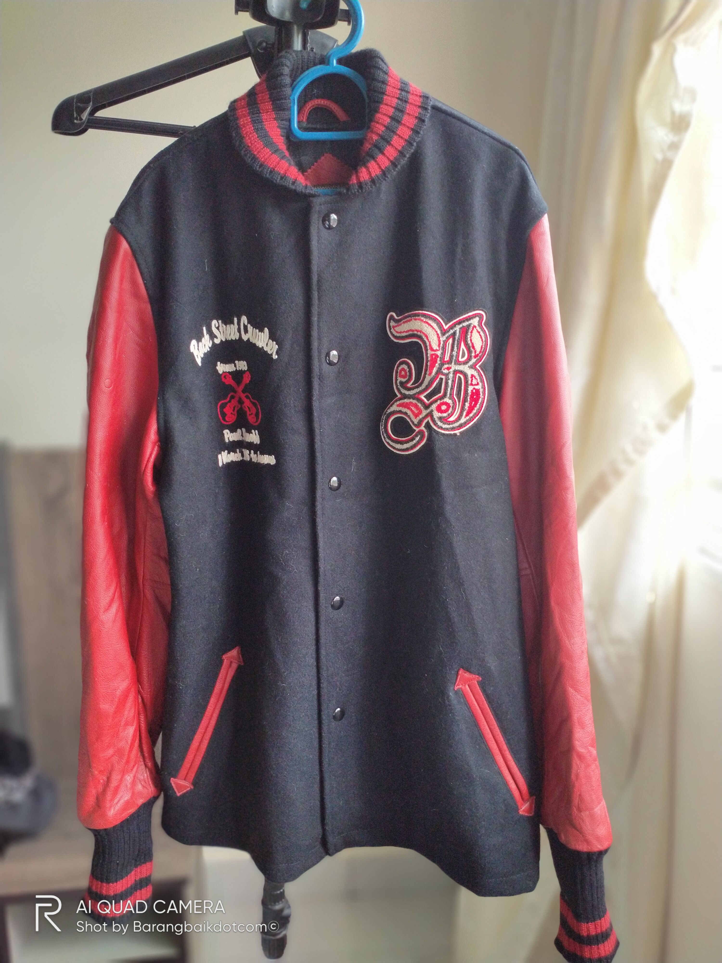 Other Leather Sleeve Chain Stitch Letterman Jacket Size L Size US L / EU 52-54 / 3 - 3 Thumbnail