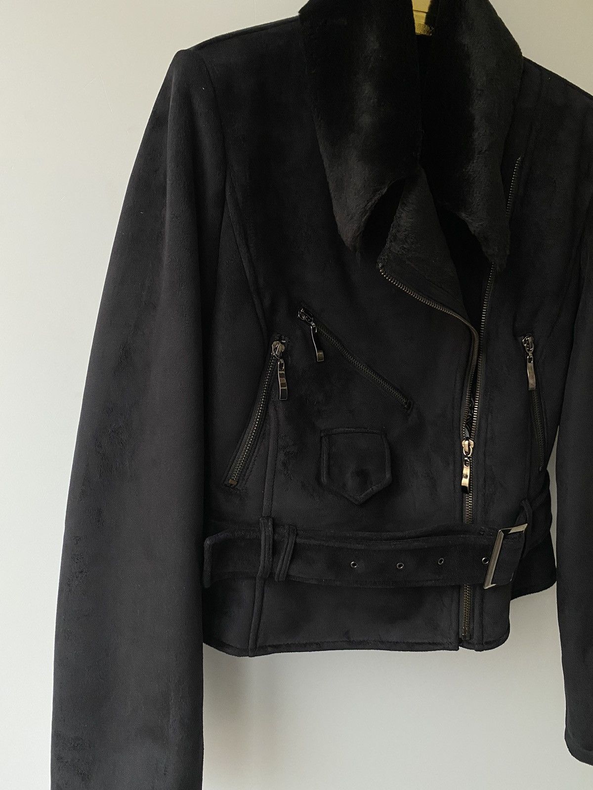 Von Dutch 🇺🇸 Vintage Y2K Von Dutch Motor Jacket Faux Fur Shearling Size M / US 6-8 / IT 42-44 - 7 Thumbnail
