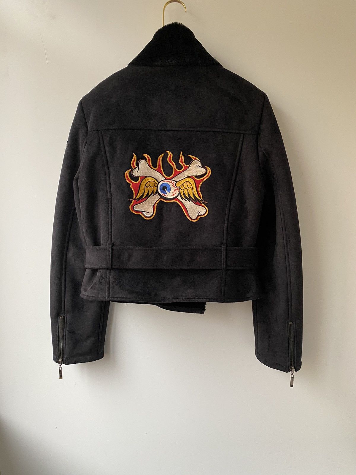 Von Dutch 🇺🇸 Vintage Y2K Von Dutch Motor Jacket Faux Fur Shearling Size M / US 6-8 / IT 42-44 - 4 Thumbnail