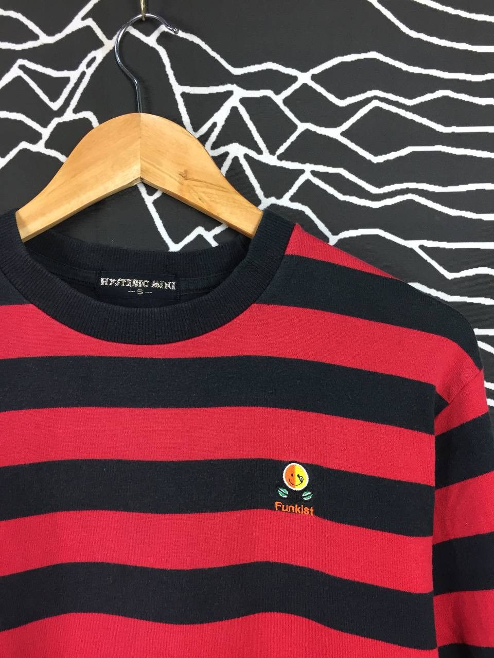 Hysteric Glamour × Japanese Brand × Vintage Vtg Hysteric Mini Stripe longsleeve Tee Size US S / EU 44-46 / 1 - 3 Thumbnail