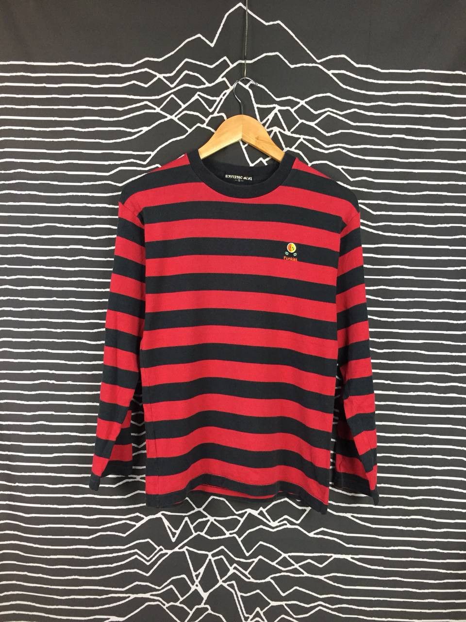 Hysteric Glamour × Japanese Brand × Vintage Vtg Hysteric Mini Stripe longsleeve Tee Size US S / EU 44-46 / 1 - 1 Thumbnail