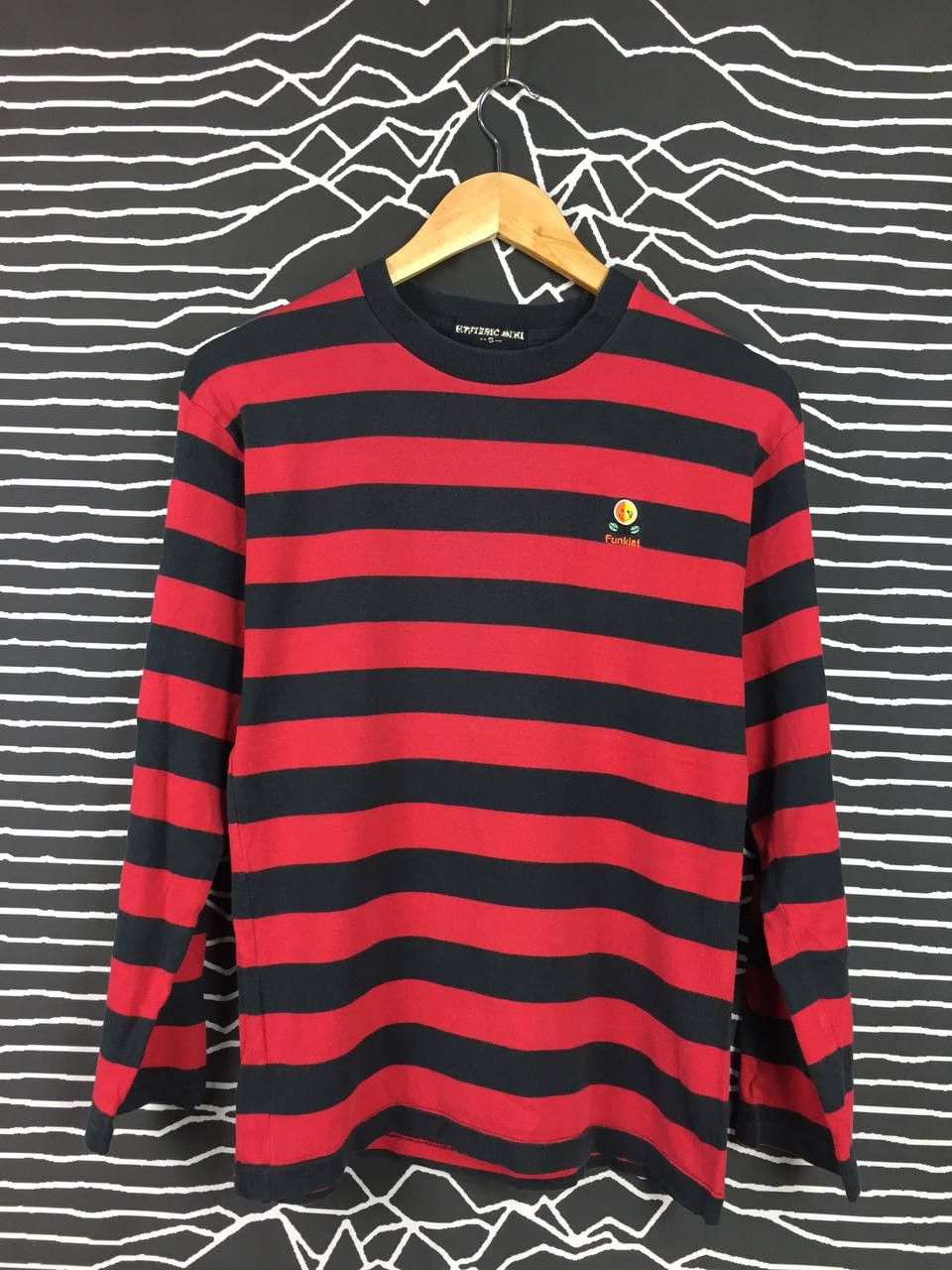 Hysteric Glamour × Japanese Brand × Vintage Vtg Hysteric Mini Stripe longsleeve Tee Size US S / EU 44-46 / 1 - 2 Thumbnail
