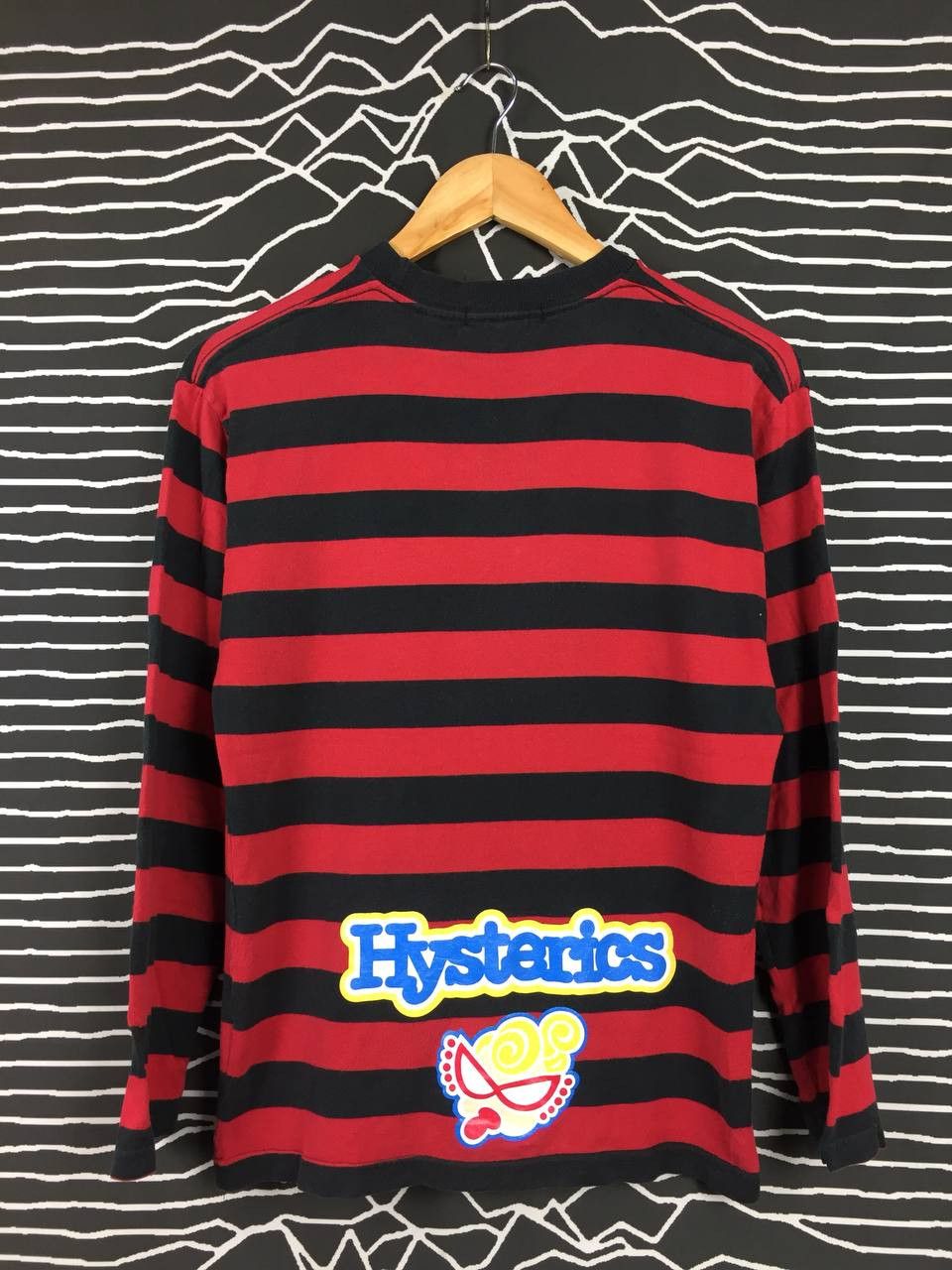 Hysteric Glamour × Japanese Brand × Vintage Vtg Hysteric Mini Stripe longsleeve Tee Size US S / EU 44-46 / 1 - 4 Thumbnail