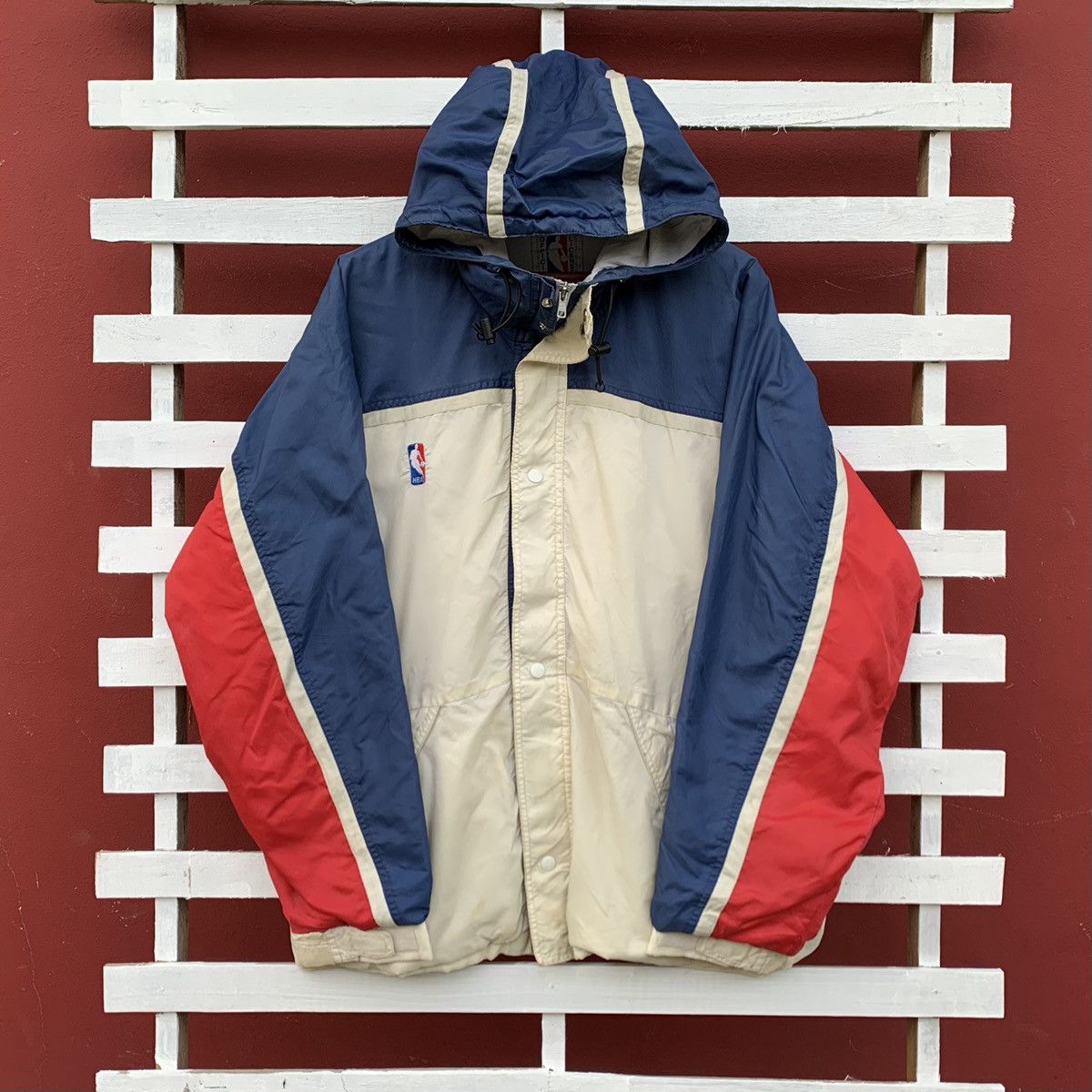 NBA Vintage Basketball Nylon Hoodie Jacket Size US L / EU 52-54 / 3 - 1 Thumbnail