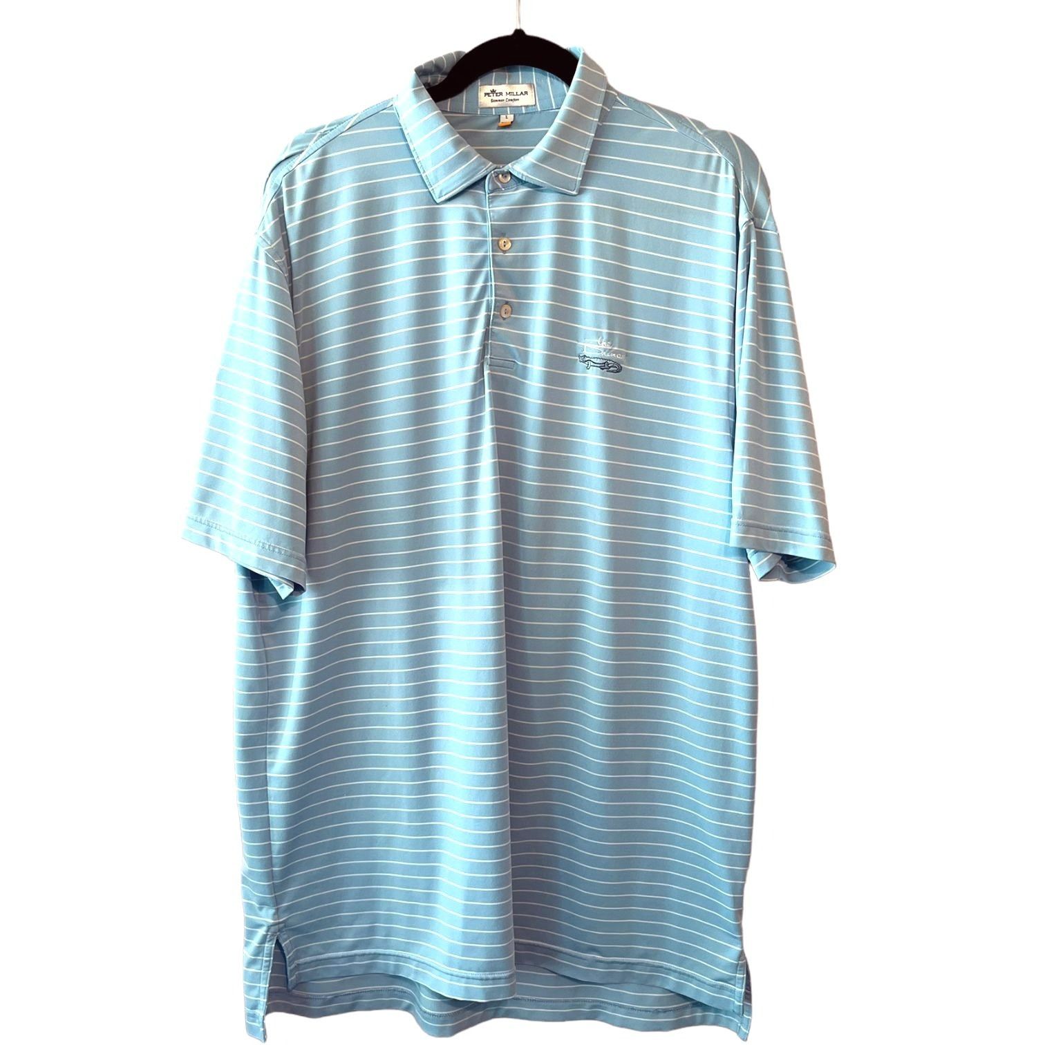 Peter Millar Peter Millar Summer Comfort Mens Golf Polo Shirt Blue ...