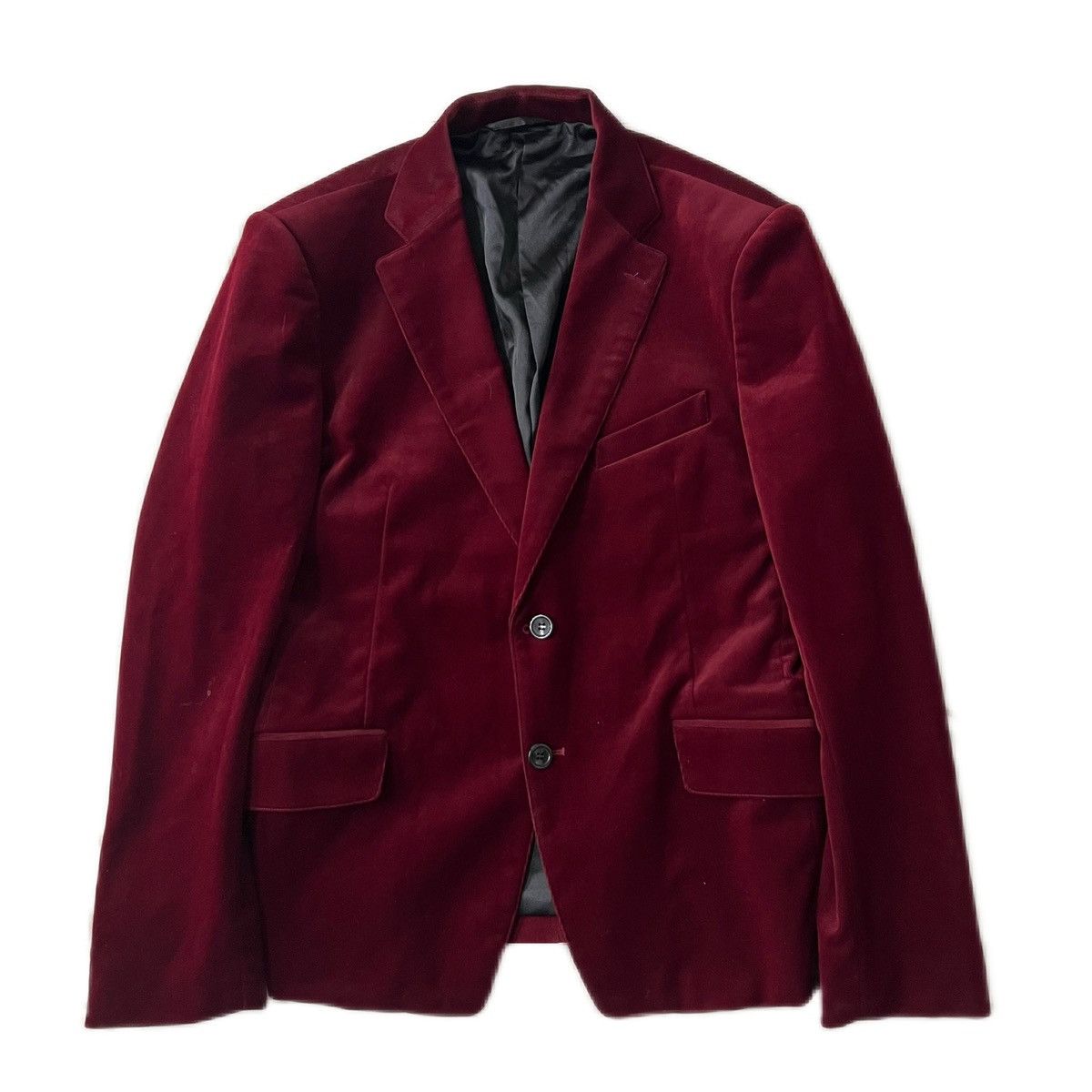 Haider Ackermann Haider Ackermann Red Velvet Blazer Size Medium Size US M / EU 48-50 / 2 - 1 Thumbnail