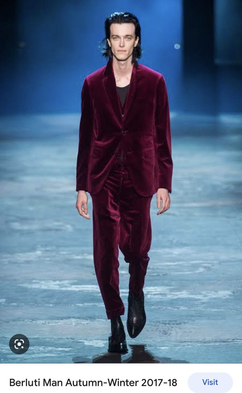 Haider Ackermann Haider Ackermann Red Velvet Blazer Size Medium Size US M / EU 48-50 / 2 - 5 Thumbnail