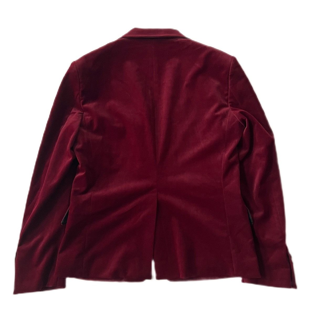 Haider Ackermann Haider Ackermann Red Velvet Blazer Size Medium Size US M / EU 48-50 / 2 - 2 Thumbnail