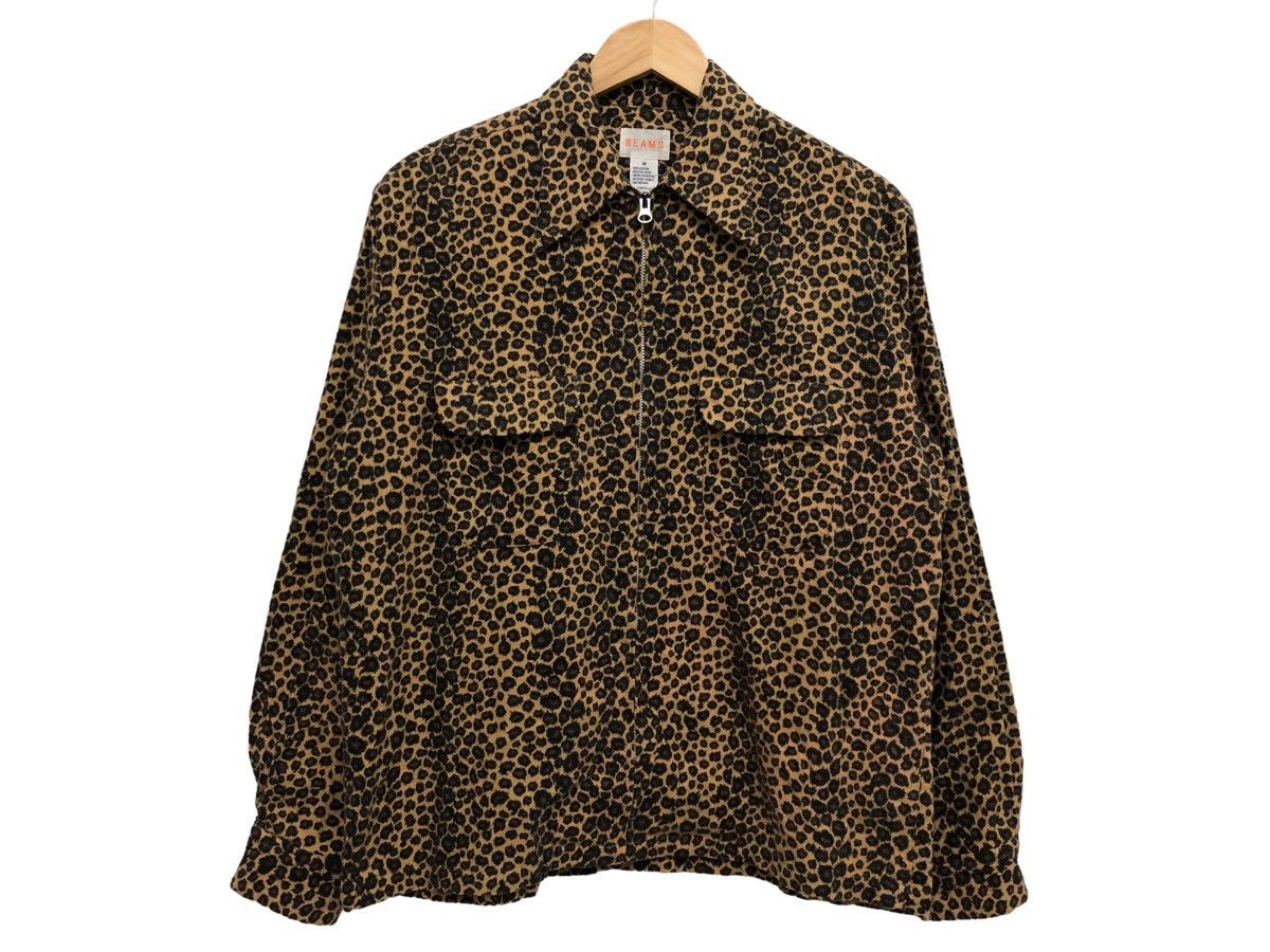 Beams Plus × Japanese Brand WILD 🔥 LEOPARD ANIMAL PRINTED ZIPPER GLAM ROCKSTAR JACKET Size US M / EU 48-50 / 2 - 1 Thumbnail