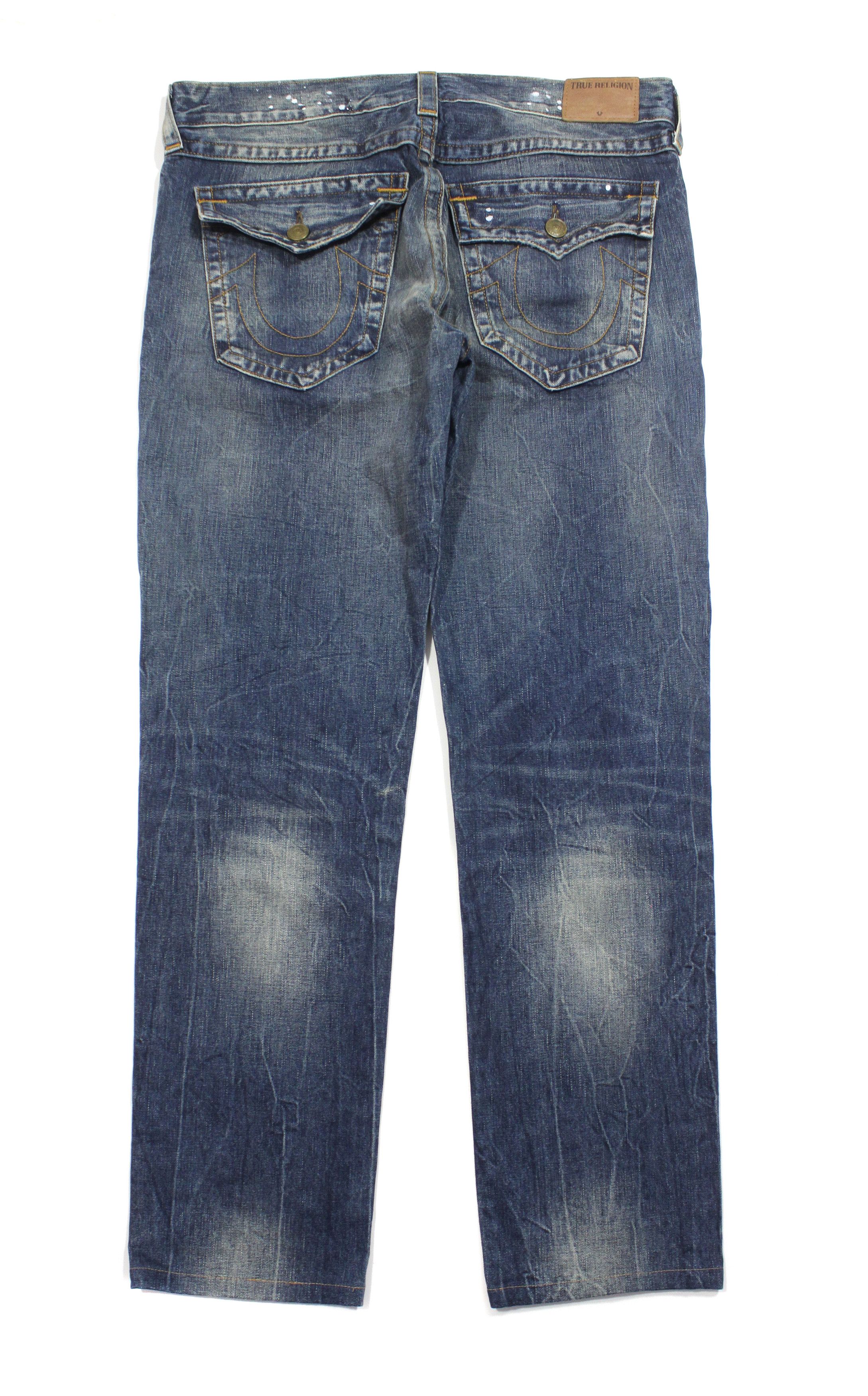 True Religion Painter Distressed Jeans Made in USA Size US 36 / EU 52 - 2 Thumbnail