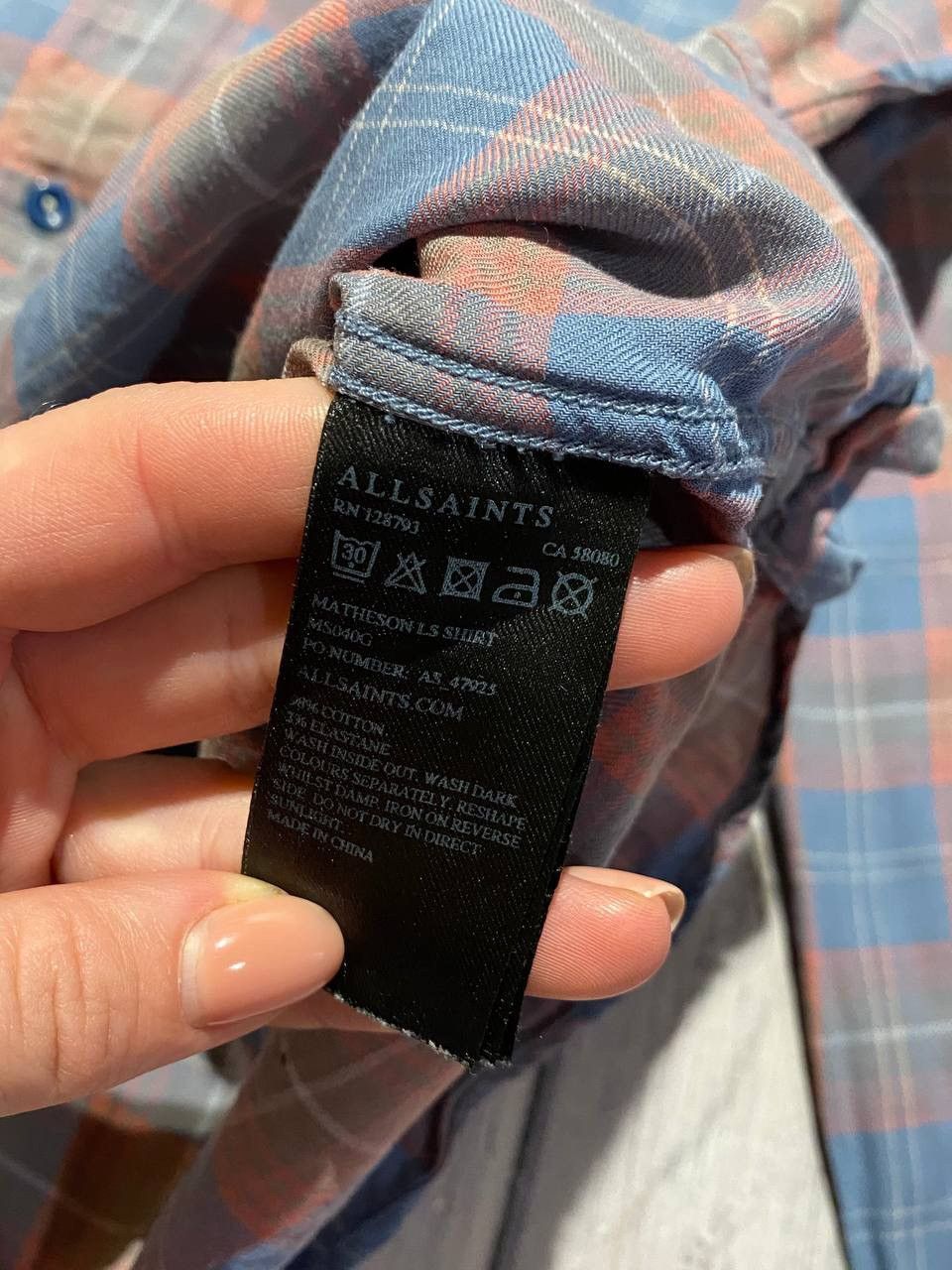 Allsaints Allsaints Shirt Burtons Long Sleeve Size US M / EU 48-50 / 2 - 10 Thumbnail