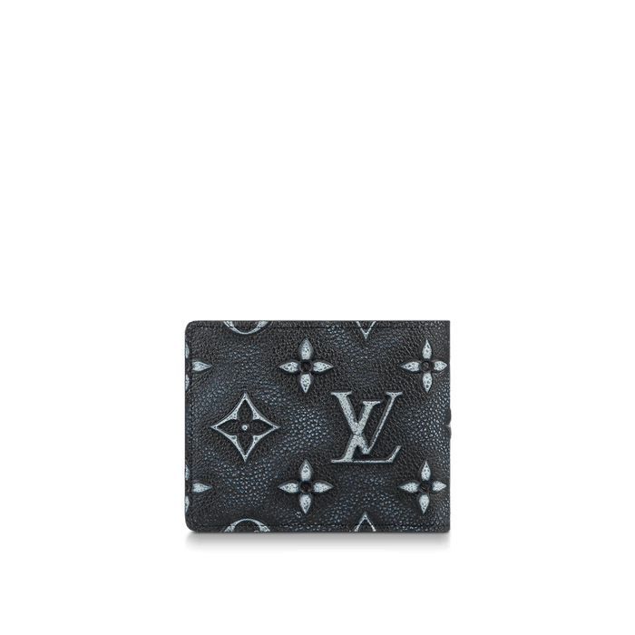 Louis Vuitton LOUIS VUITTON ANTHRACITE COWHIDE SLENDER WALLET Grailed