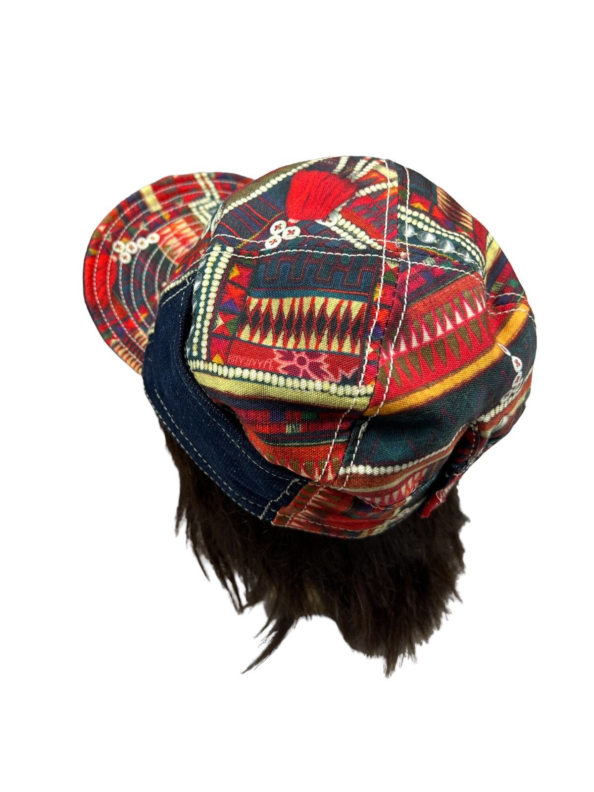 Japanese Brand Amina 🇯🇵 Rebuilt Worker Denim Hat Size ONE SIZE - 8 Thumbnail
