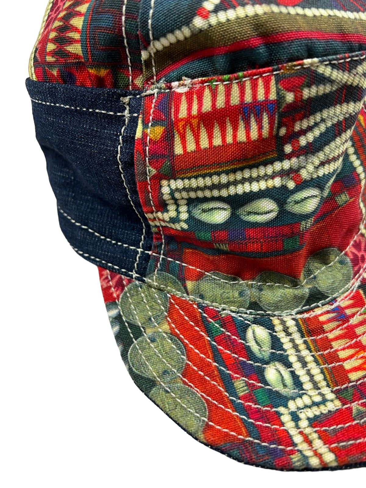 Japanese Brand Amina 🇯🇵 Rebuilt Worker Denim Hat Size ONE SIZE - 12 Thumbnail