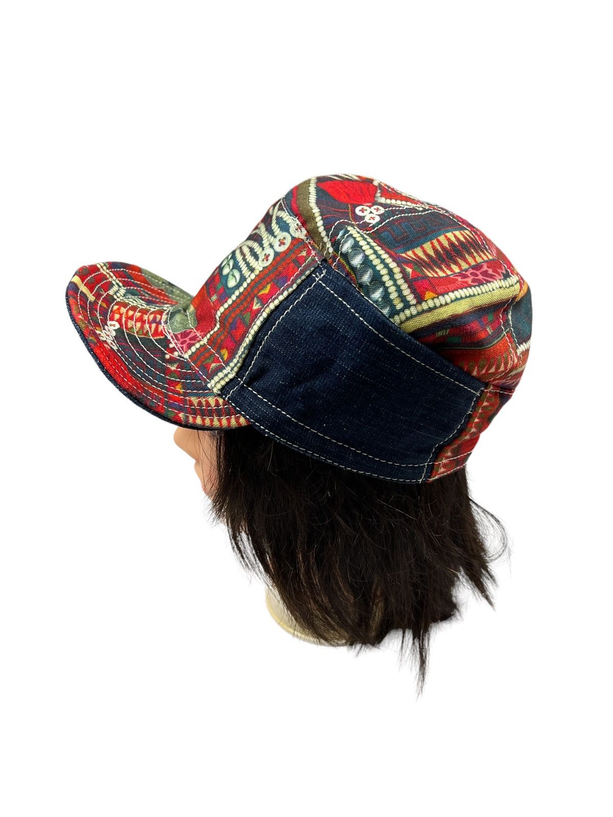 Japanese Brand Amina 🇯🇵 Rebuilt Worker Denim Hat Size ONE SIZE - 1 Thumbnail