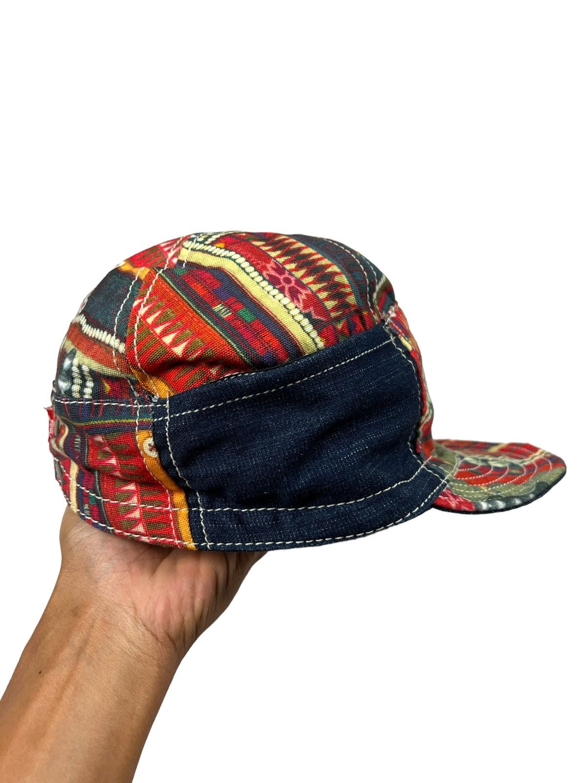 Japanese Brand Amina 🇯🇵 Rebuilt Worker Denim Hat Size ONE SIZE - 6 Thumbnail