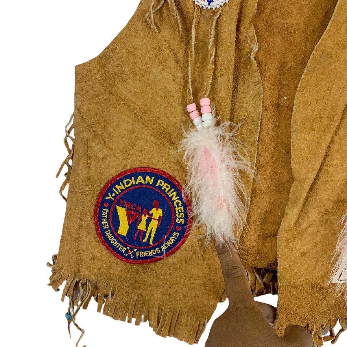Leather × Native × Vintage VINTAGE NATIVE AMERICAN LEATHER VEST Size US S / EU 44-46 / 1 - 5 Thumbnail