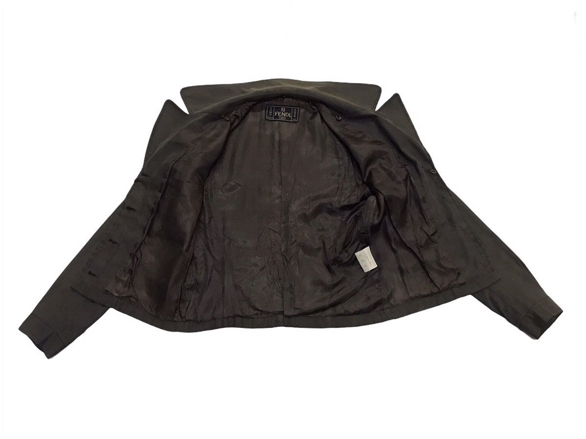 Fendi Vintage Fendi Zucca cropped jacket Size M / US 6-8 / IT 42-44 - 5 Thumbnail