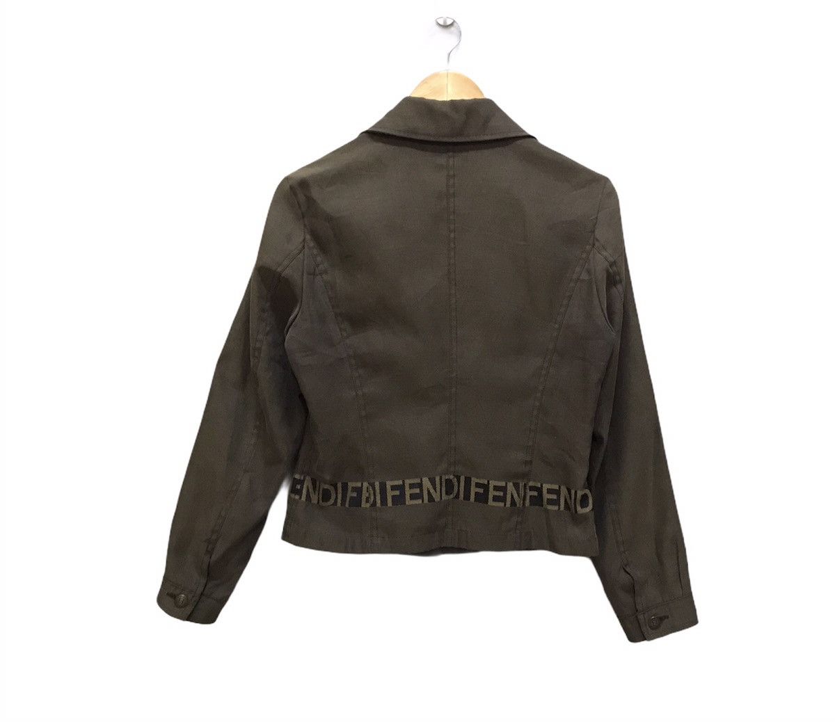 Fendi Vintage Fendi Zucca cropped jacket Size M / US 6-8 / IT 42-44 - 2 Thumbnail