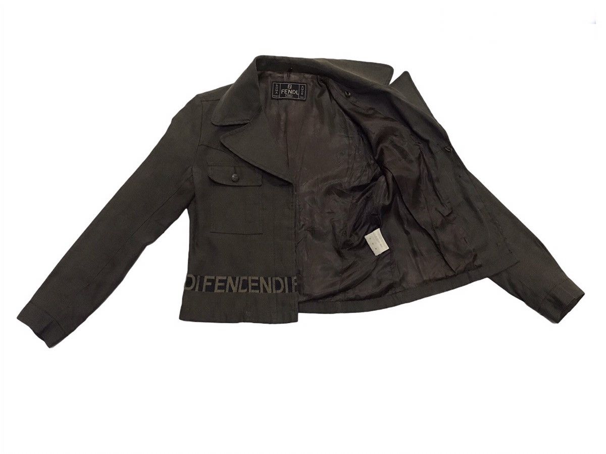 Fendi Vintage Fendi Zucca cropped jacket Size M / US 6-8 / IT 42-44 - 6 Thumbnail