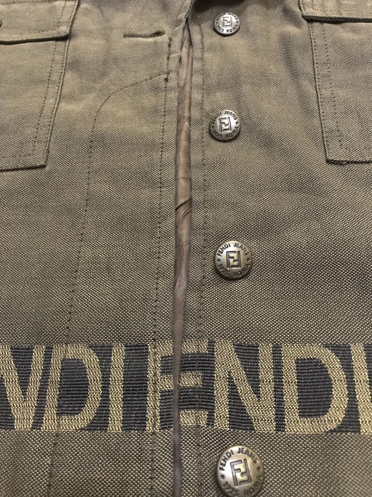 Fendi Vintage Fendi Zucca cropped jacket Size M / US 6-8 / IT 42-44 - 7 Thumbnail