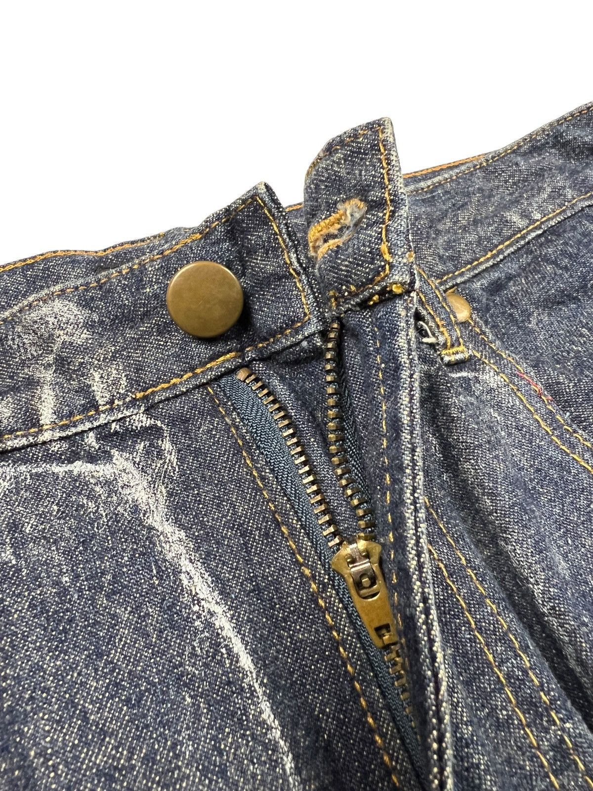 Japanese Brand HN+DIE 🇯🇵 ‘The Fall Of Man” Adam & Eve Poem Denim Size US 29 - 13 Thumbnail
