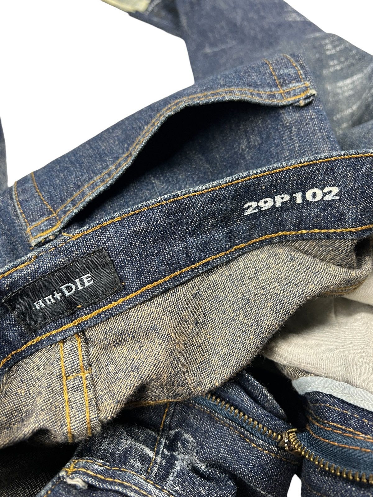 Japanese Brand HN+DIE 🇯🇵 ‘The Fall Of Man” Adam & Eve Poem Denim Size US 29 - 14 Thumbnail