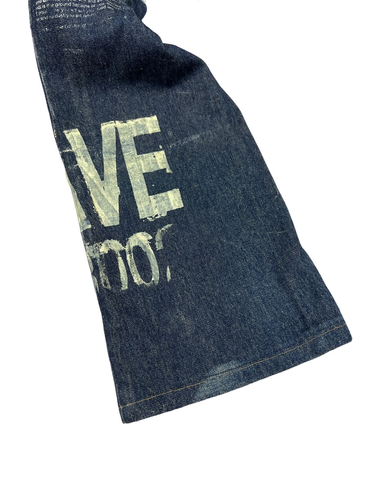 Japanese Brand HN+DIE 🇯🇵 ‘The Fall Of Man” Adam & Eve Poem Denim Size US 29 - 12 Thumbnail