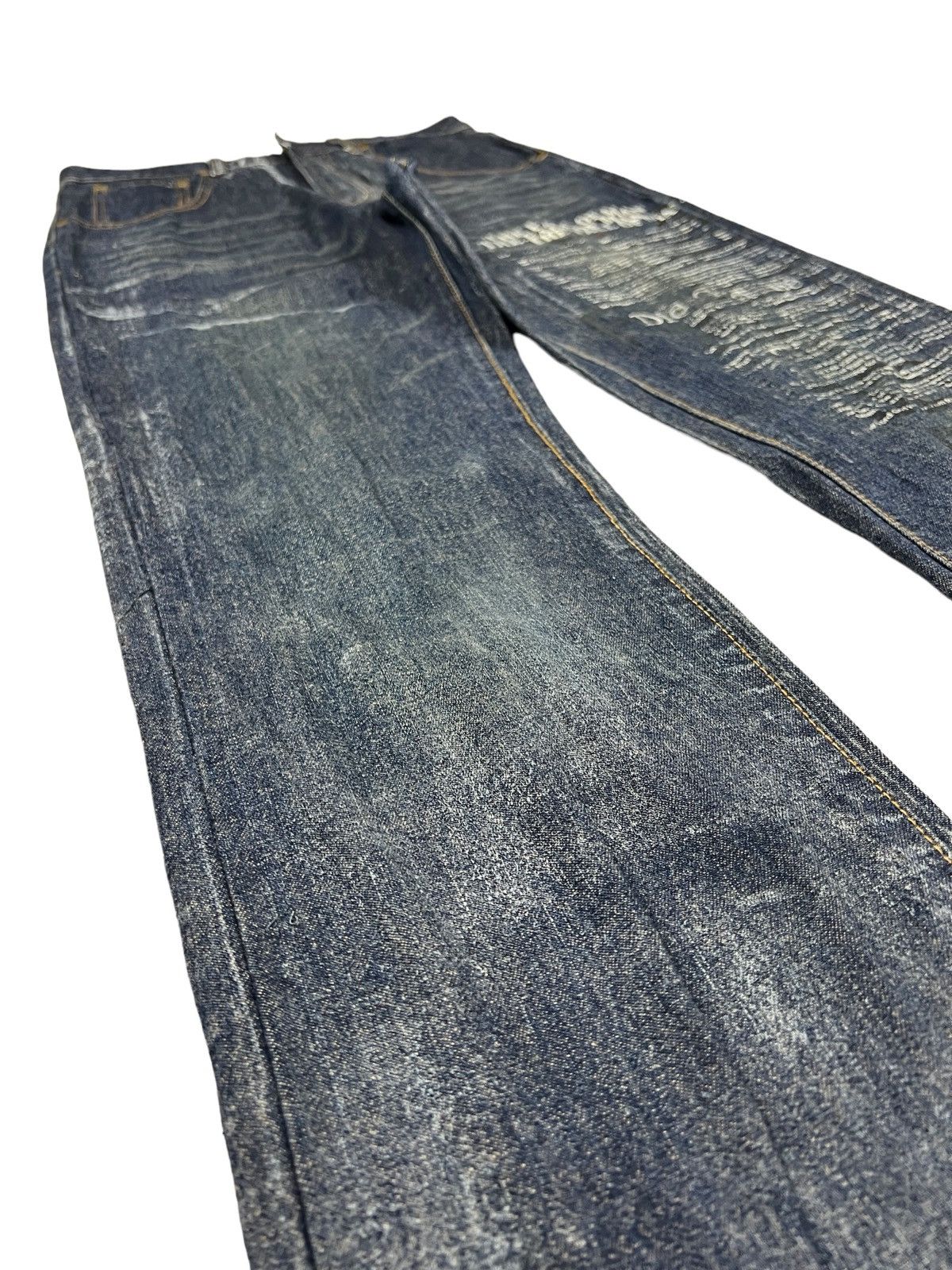 Japanese Brand HN+DIE 🇯🇵 ‘The Fall Of Man” Adam & Eve Poem Denim Size US 29 - 5 Thumbnail