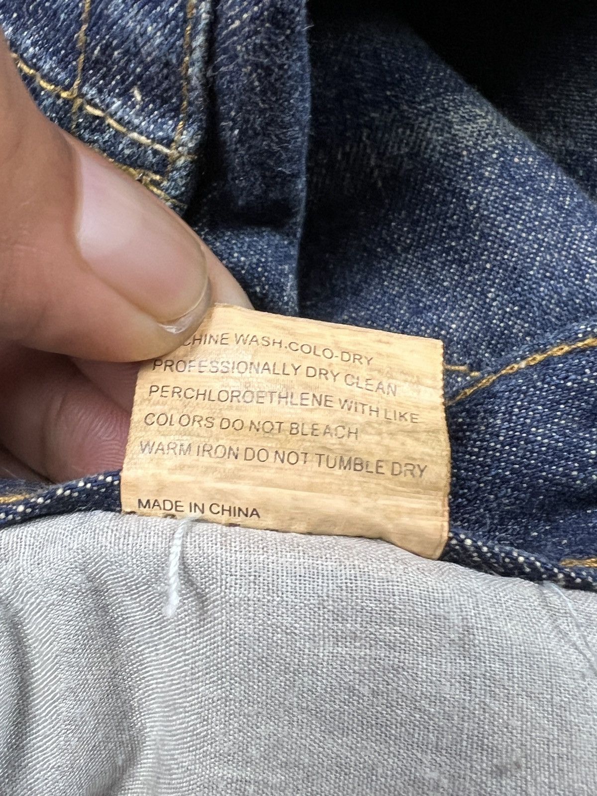 Japanese Brand HN+DIE 🇯🇵 ‘The Fall Of Man” Adam & Eve Poem Denim Size US 29 - 15 Thumbnail