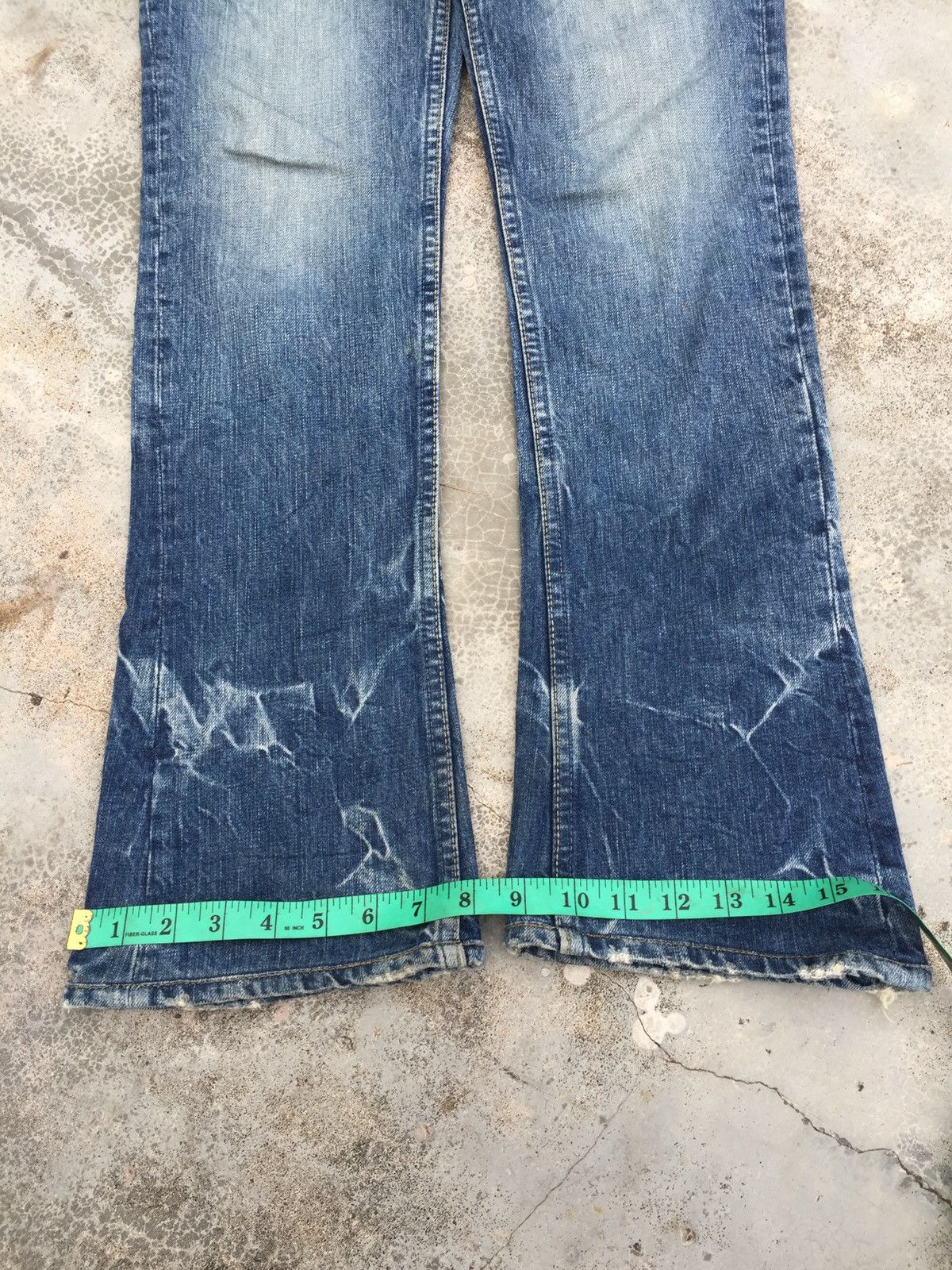 Hysteric Glamour HYSTERIC GLAMOUR FLARED STUDDED STONE WASHED Size US 32 / EU 48 - 14 Thumbnail