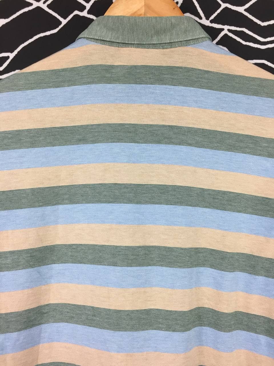 Lacoste Vtg Chemise Lacoste Stripe Longsleeve Polo Tee Size US M / EU 48-50 / 2 - 5 Thumbnail
