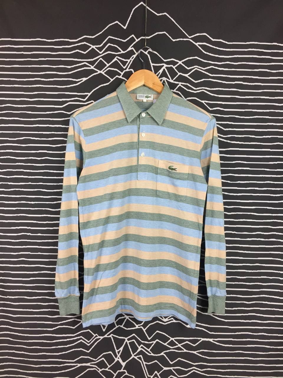 Lacoste Vtg Chemise Lacoste Stripe Longsleeve Polo Tee Size US M / EU 48-50 / 2 - 1 Thumbnail