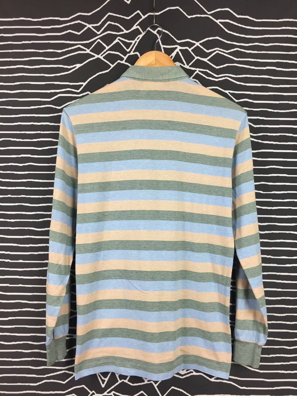 Lacoste Vtg Chemise Lacoste Stripe Longsleeve Polo Tee Size US M / EU 48-50 / 2 - 4 Thumbnail