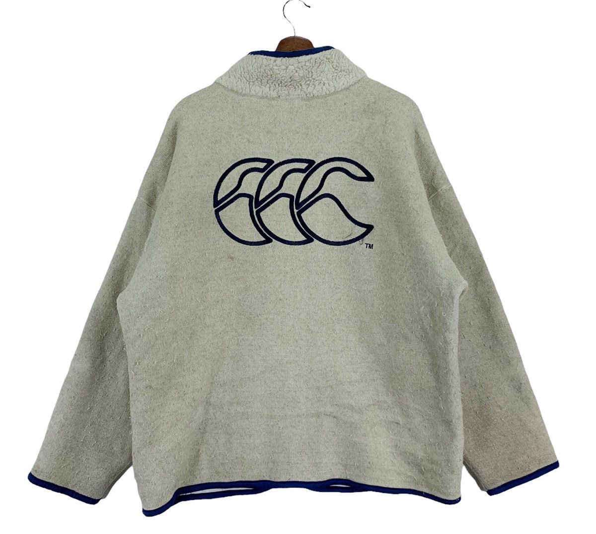 VINTAGE CANTERBURY OF NEW ZEALAND FLEECE SWEATER JACKET