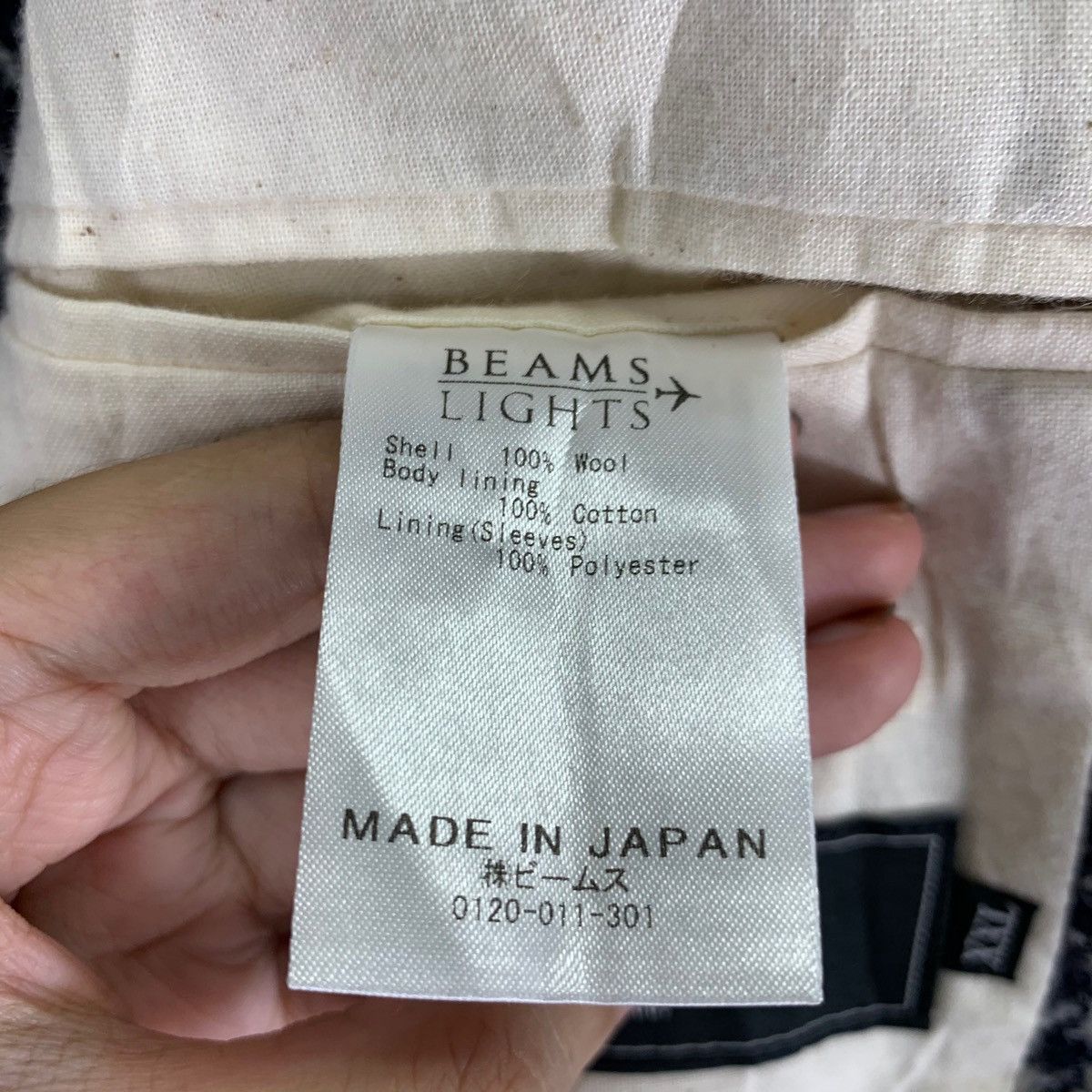 Beams Plus × Harris Tweed × Japanese Brand VINTAGE BEAMS LIGHTS X HARRIS TWEED HAND WOVEN COAT JACKET Size US XXL / EU 58 / 5 - 8 Thumbnail