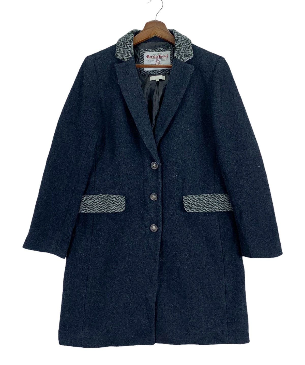 Harris Tweed VINTAGE HARRIS TWEED X EARTH WOOL LONG COAT Size US S / EU 44-46 / 1 - 1 Thumbnail