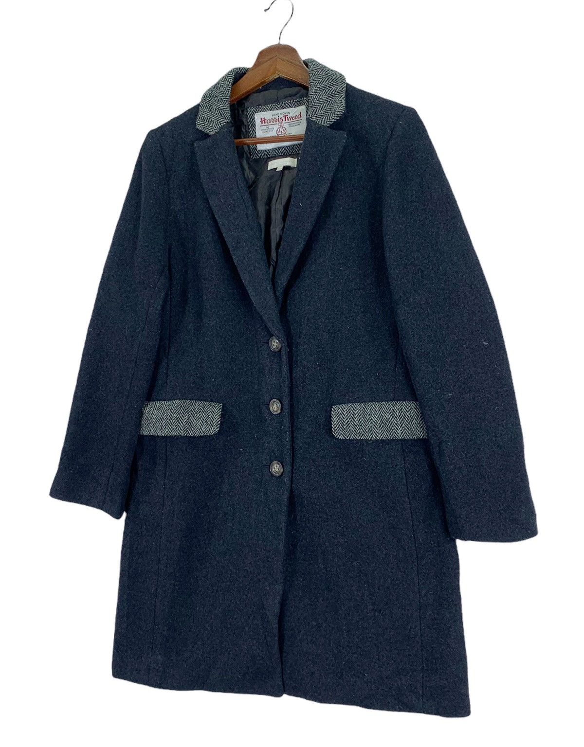 Harris Tweed VINTAGE HARRIS TWEED X EARTH WOOL LONG COAT Size US S / EU 44-46 / 1 - 2 Thumbnail
