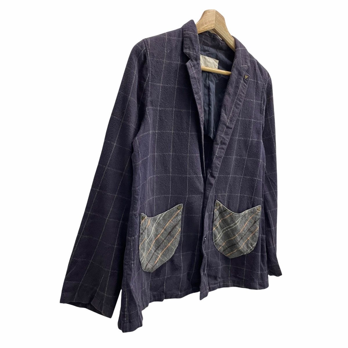 Issey Miyake × Japanese Brand × Ne-Net 💥Ne-net by Issey Miyake Button Tartan Jacket Size US M / EU 48-50 / 2 - 2 Thumbnail