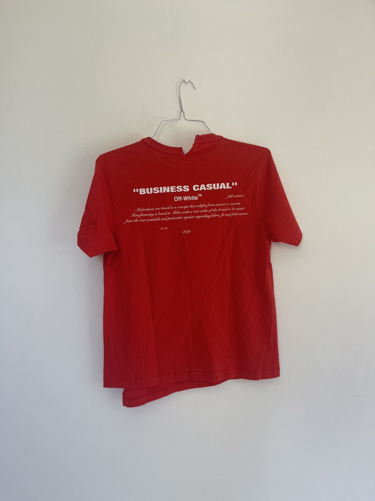 Off-White Off white Bernini RED TEE Size US S / EU 44-46 / 1 - 2 Thumbnail