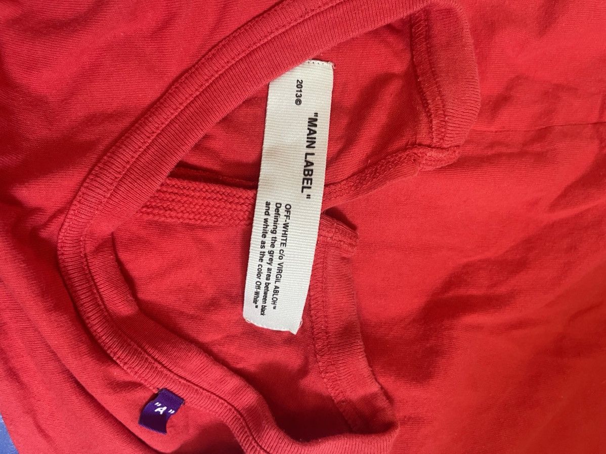 Off-White Off white Bernini RED TEE Size US S / EU 44-46 / 1 - 10 Thumbnail
