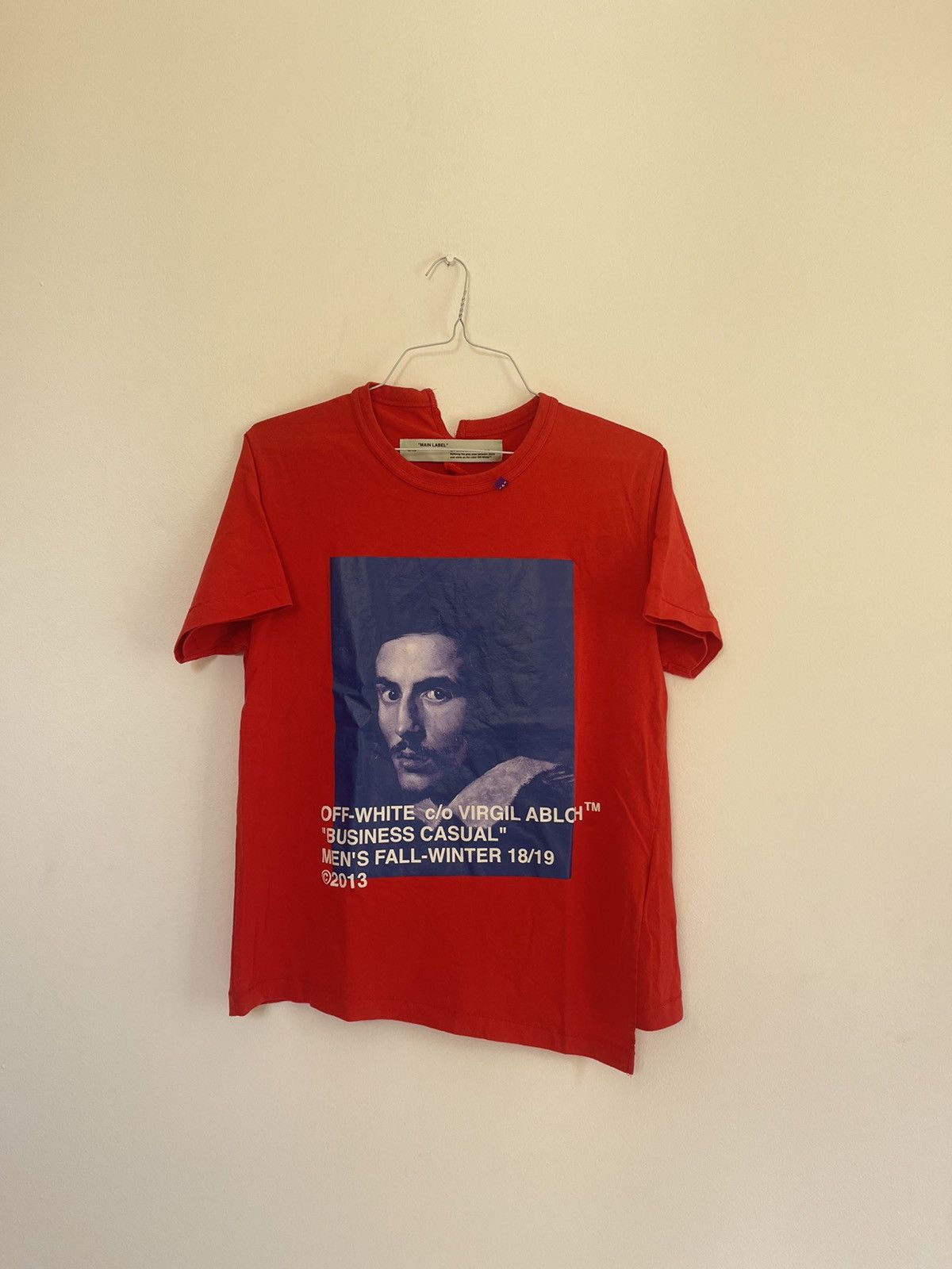 Off-White Off white Bernini RED TEE Size US S / EU 44-46 / 1 - 1 Thumbnail