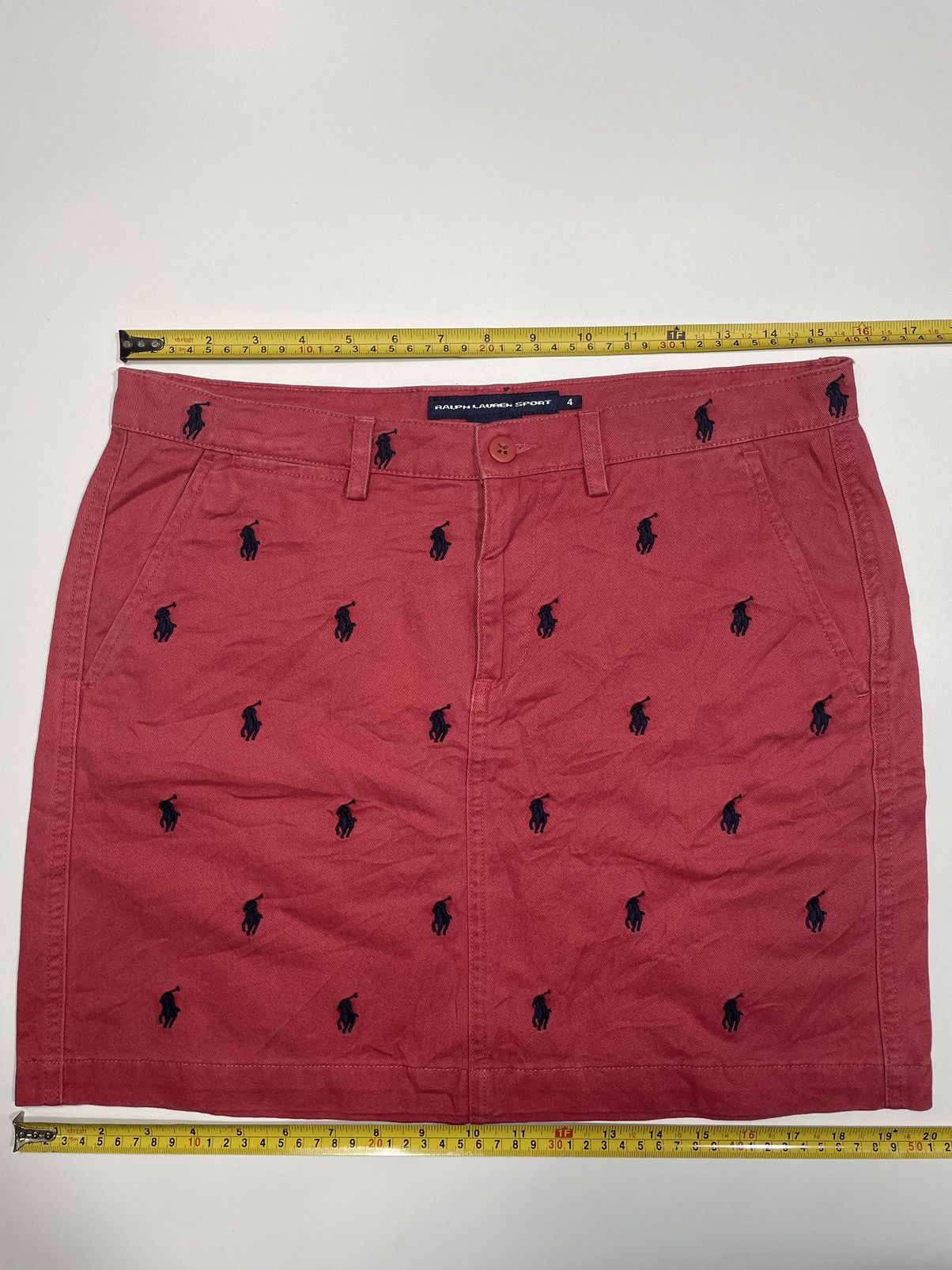 Polo Ralph Lauren × Vintage Vintage Polo Ralph Lauren Skirt Pony Logo Monogram embroider Size 31" - 11 Thumbnail