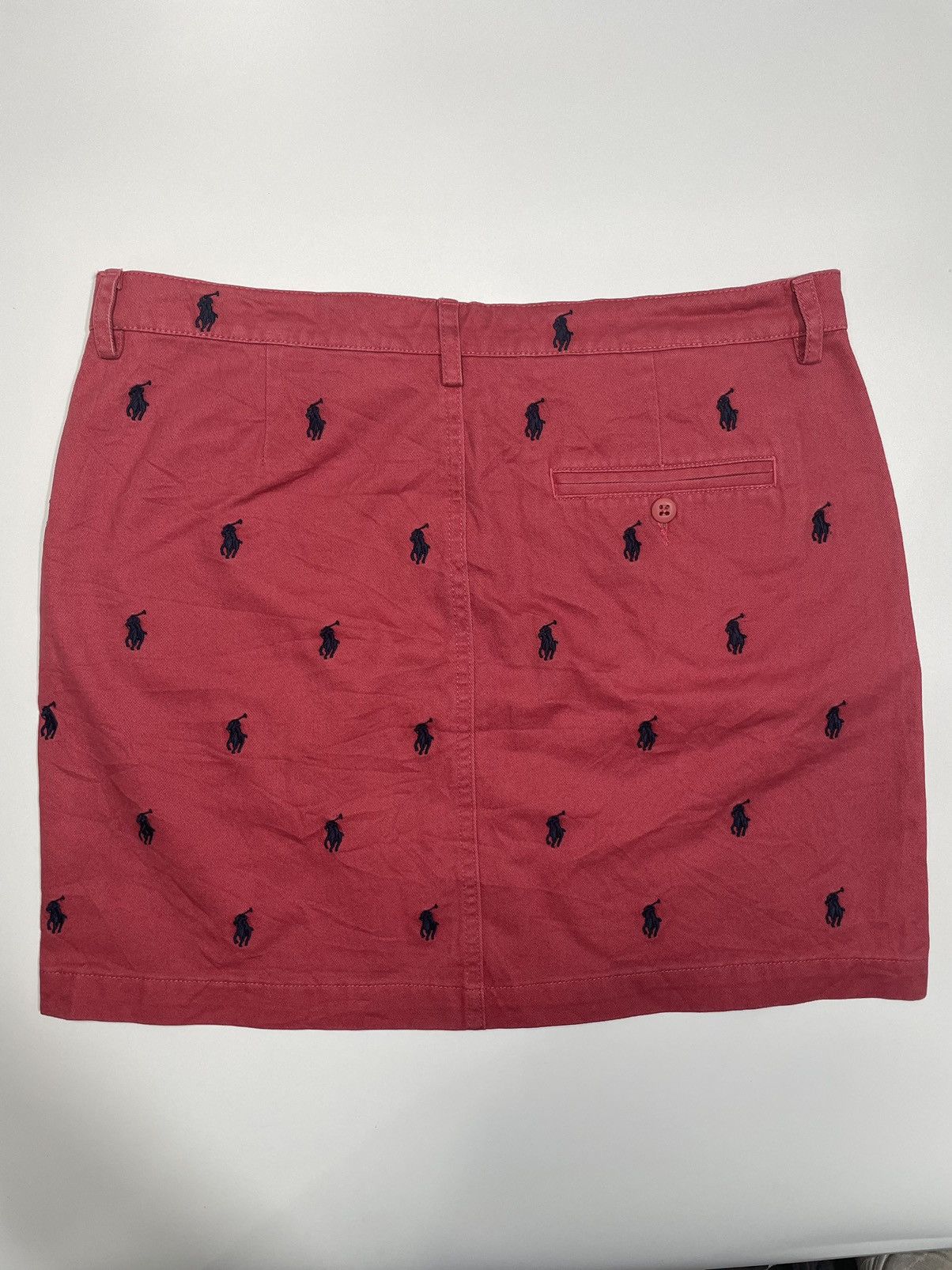 Polo Ralph Lauren × Vintage Vintage Polo Ralph Lauren Skirt Pony Logo Monogram embroider Size 31" - 7 Thumbnail