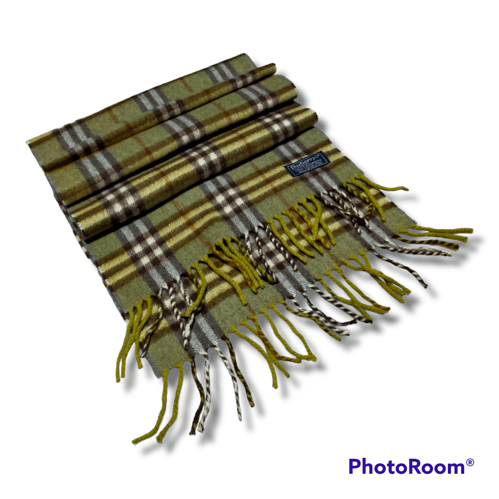 Burberry × Vintage BURBERRYS SCARF CHECK PATTERN MUFFLER CASHMERE Size ONE SIZE - 3 Thumbnail