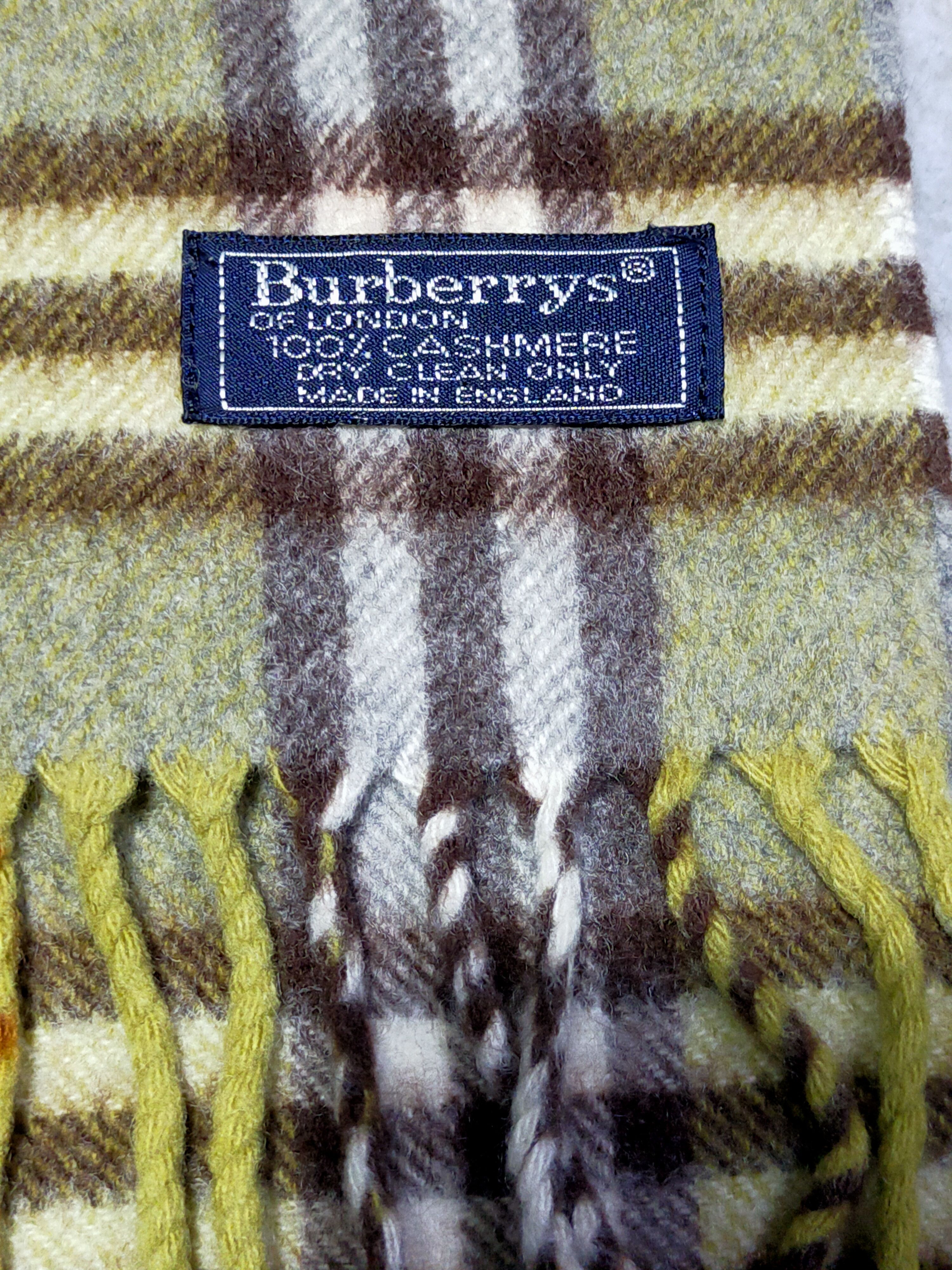 Burberry × Vintage BURBERRYS SCARF CHECK PATTERN MUFFLER CASHMERE Size ONE SIZE - 5 Thumbnail